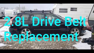 Saab 28L Drive Belt Serpentine Belt Removereplace