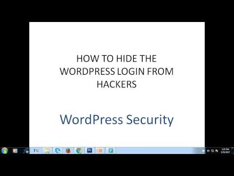 how to hide wordpress login from hackers