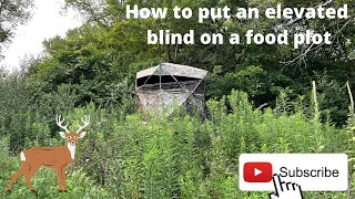 How to setup an elevated ground blind