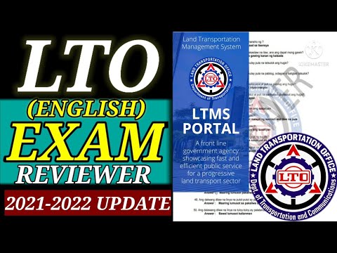 LTO EXAM REVIEWER ( ENGLISH) / LTO PORTAL UPDATED REVIEWER / Carluto Tv