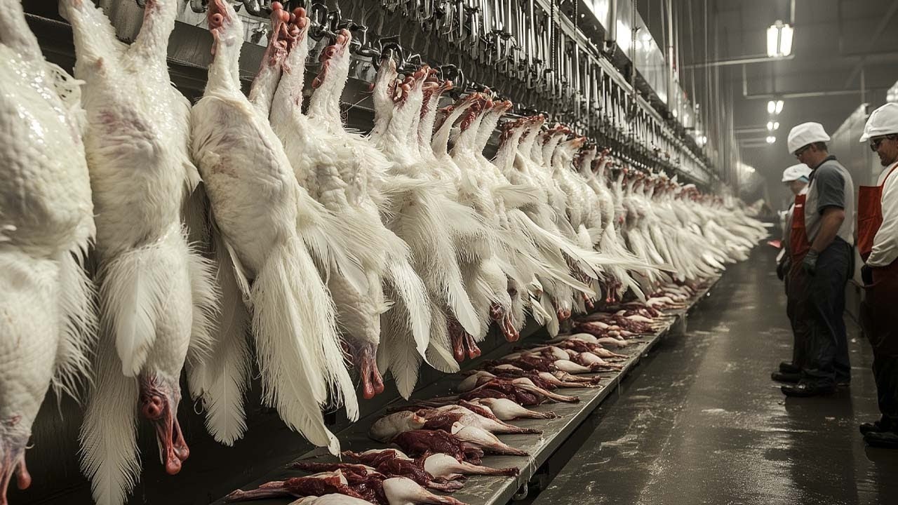 🦃 Millions of Turkeys, Pheasants, and Ostriches Are Raised and Processed This Way
