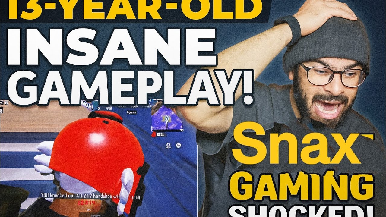 Snax Gaming SHOCKED 😱 by This 13-Year-Old Kid’s INSANE Gameplay! 