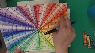 Optical Illusion Color Wheel Drawing