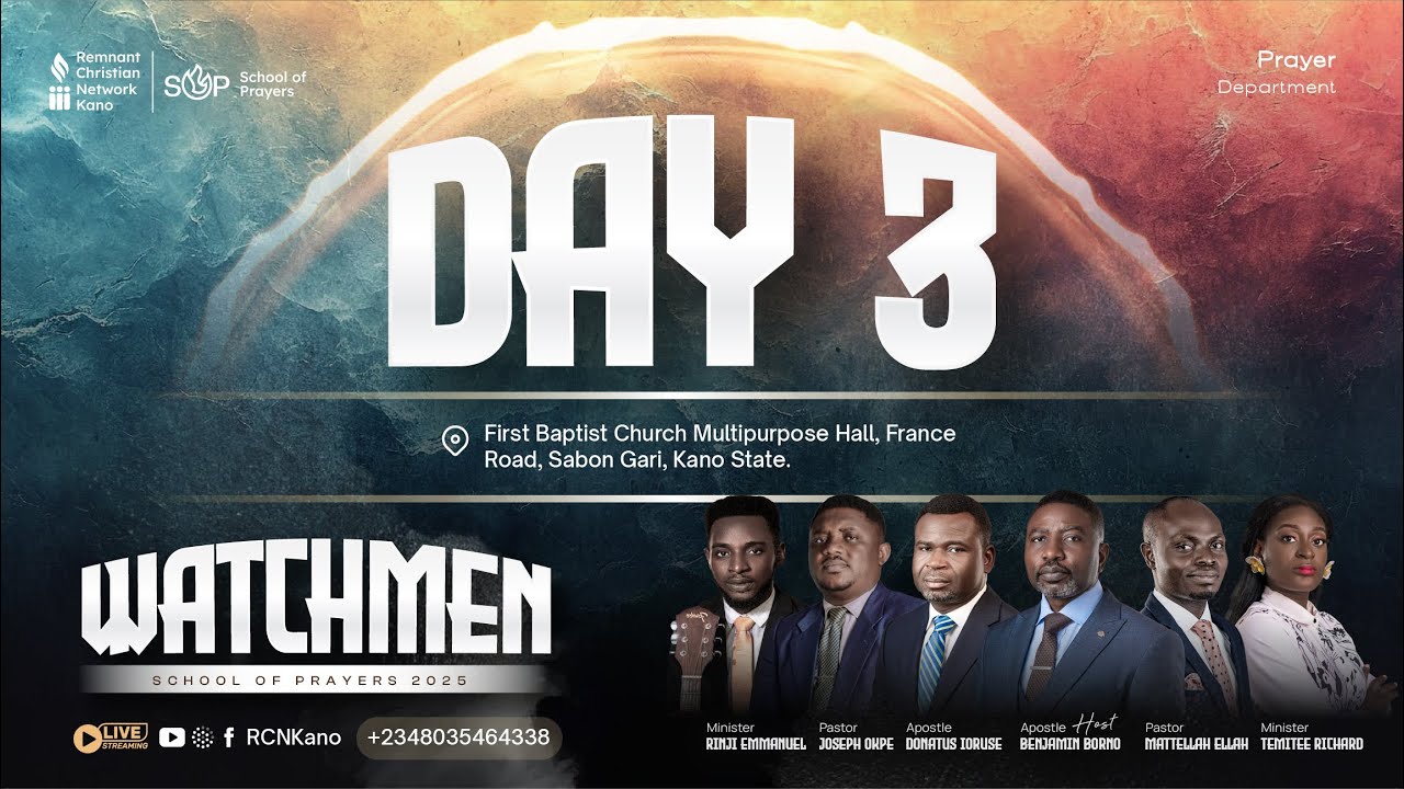 WATCHMEN || SCHOOL OF PRAYERS 2025 || DAY 3 || 31ST DECEMBER, 2025.