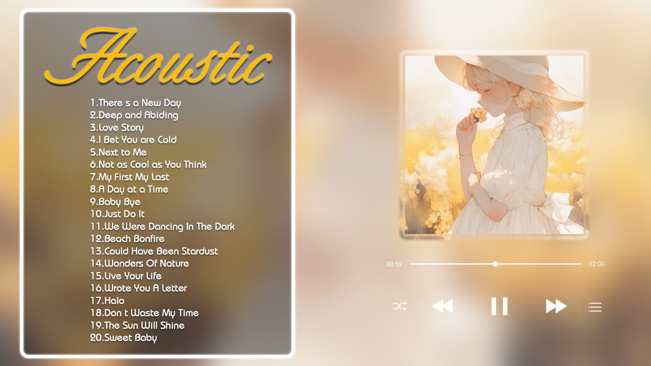 Acoustic Song - Perfect Music for Meditation ♫ Calm music for stress relief, studying, anxiety