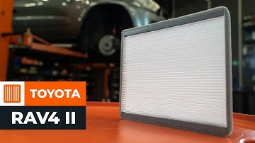 How to change pollen filter / cabin filter on TOYOTA RAV4 II  [TUTORIAL AUTODOC]