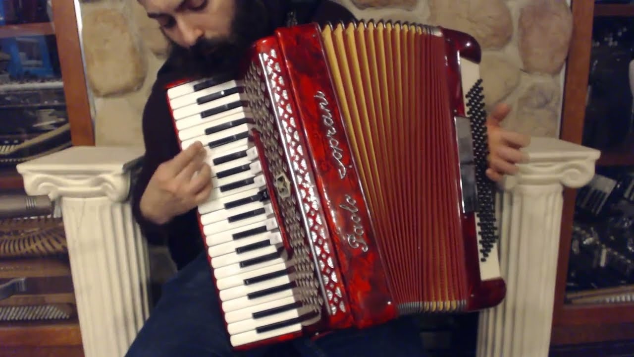 5323 - Red Paolo Soprani Piano Accordion LMM 41 120 $1699 - YouTube