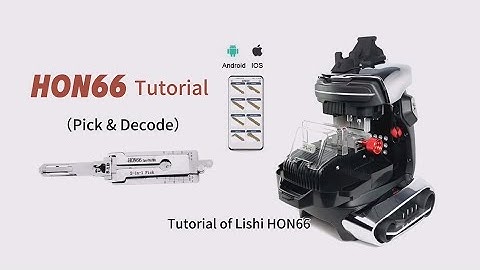 Lishi HON66 + 2M2 TANK: Pick & Decode & Cut Honda keys