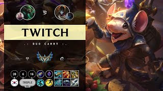 Twitch ADC vs Jhin - KR Challenger Patch 14.10