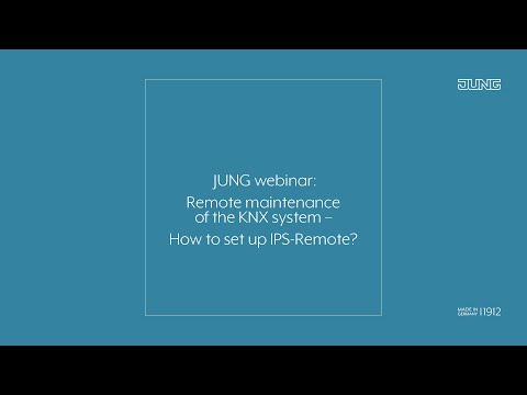 Remote maintenance of the KNX system – How to set up IPS-Remote?