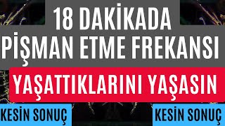 18 Daki̇kada Pi̇şman Etme Frekansi Yaşattiklarini Yaşasin Kesi̇n Sonuç Frekans