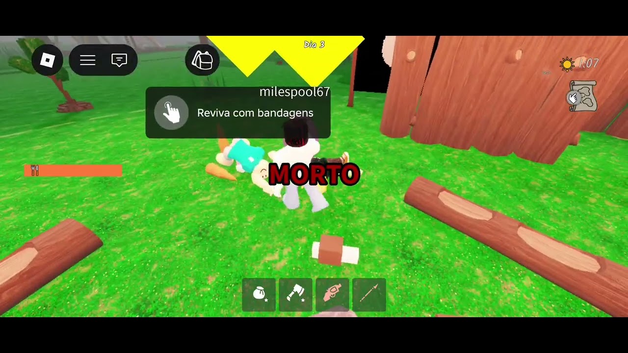 Tentei sobreviver 99 noites só que não deu certo