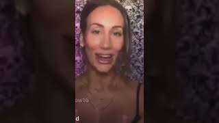 Leah Van Dale (Carmella) on IG LIVE July 2023