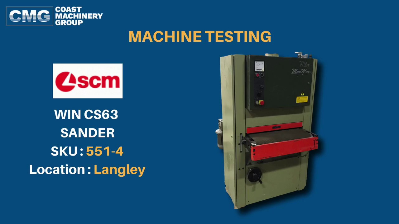 SCM WIN CS 63 SANDER