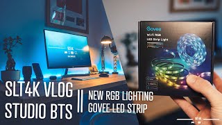 Upgrading to Govee LED Light Strip // SLT4K Vlog // Studio Behind The Scenes