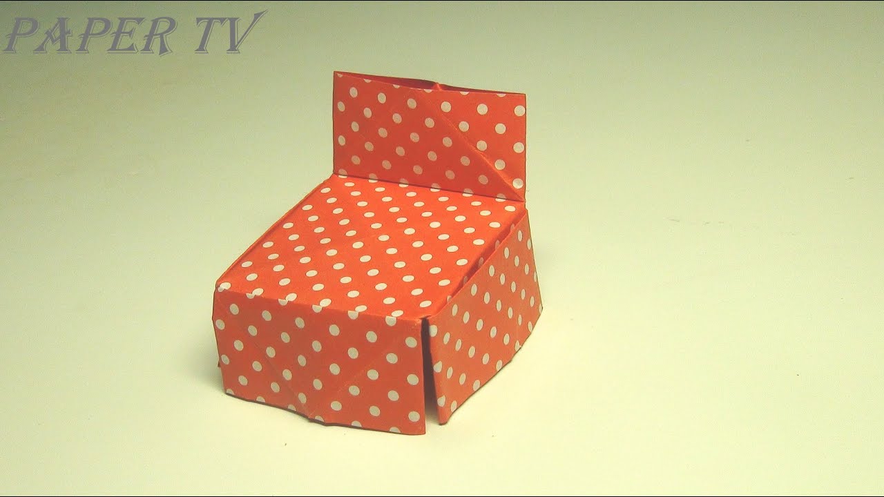 [Paper TV] Origami Chair 의자 종이접기 折り紙 椅子 como hacer silla de papel