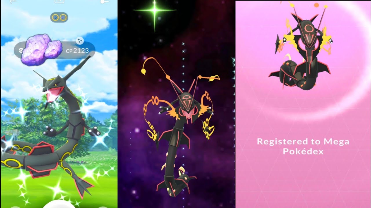 Rayquaza Shiny Pokemon Go  Shiny pokemon, 150 pokemon, Pokemon go