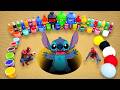 Giant Toothpaste Eruption from Stitch Hole, Balloons of Fanta, Big Sprite, Coca-Cola vs Mentos