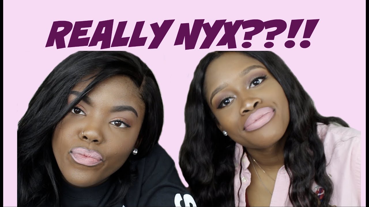 NYX Matte Lipstick Swatch on Brown Skin 35 Colors WOC YouTube