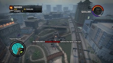 Saints Row 2 - PS3 - Mayhem - Nuclear Power Plant Level 4 (Blind, Hardcore Difficulty)