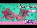 Botas coquetas para niña Tejidas a Crochet  | parte 1/2