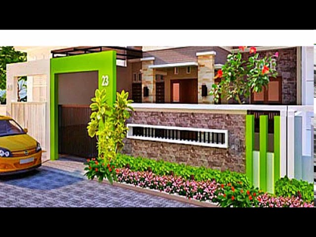 Model Pagar Tembok Rumah Terbaik Minimalis Modern Youtube