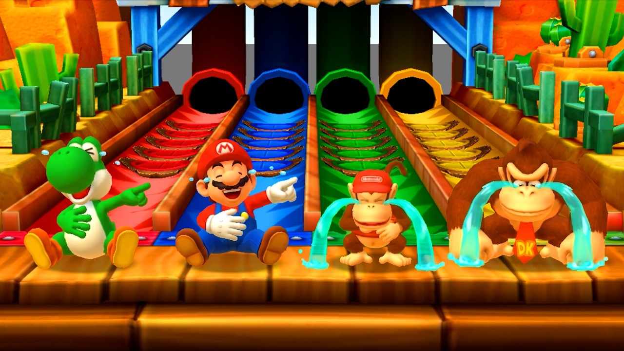 マリオパーティ　マリオ vsドンキーコング2 ヨッシーアイランド　スーパーマリオ マリオパーティ スターラッシュ】ミニゲーム対決！ヨッシー VS マリオ