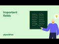 Important and Mandatory Fields