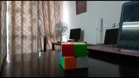 2x2 solve using ortega method (stop motion animation)
