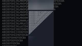 #Shorts🔥 #Java_Code👨‍💻 #Java_Pattern_Program📒Print Alphabets In Unique Shape 🤗🤗🤗🤗🤗
