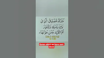 HOLY QUR AN6 92 Surah Al Anam Ahmad Dedeet 