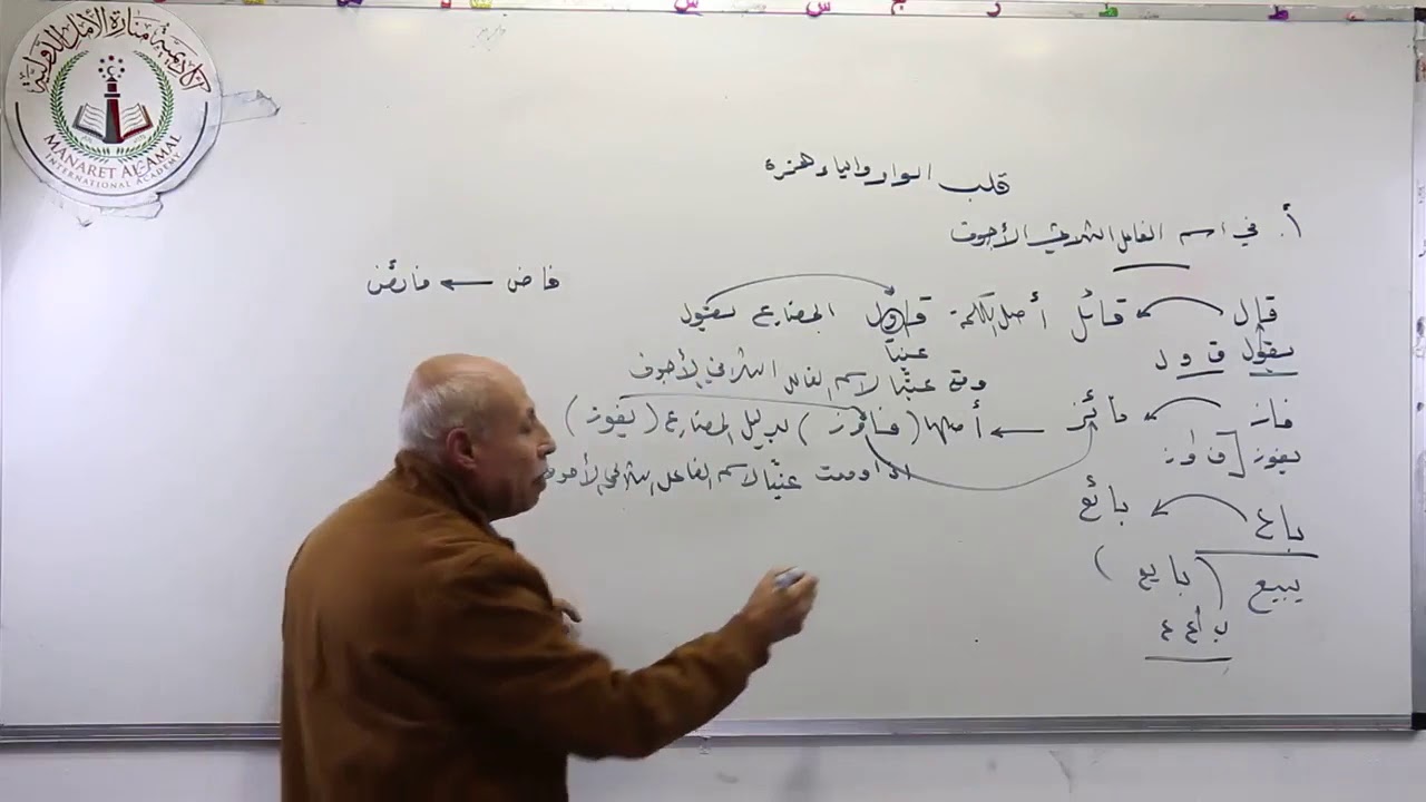 الإعلال قلب الواو والياء همزة في اسم الفاعل 1