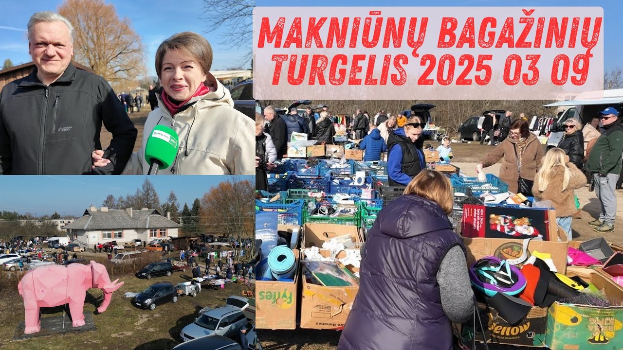 Makniūnų bagažinių turgelis 2025 03 09 Alytaus rajonas