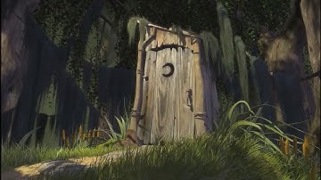 Shrek intro but Shrek appearances have been sped up by 5% and Shrek--less scenes sped down by 5%