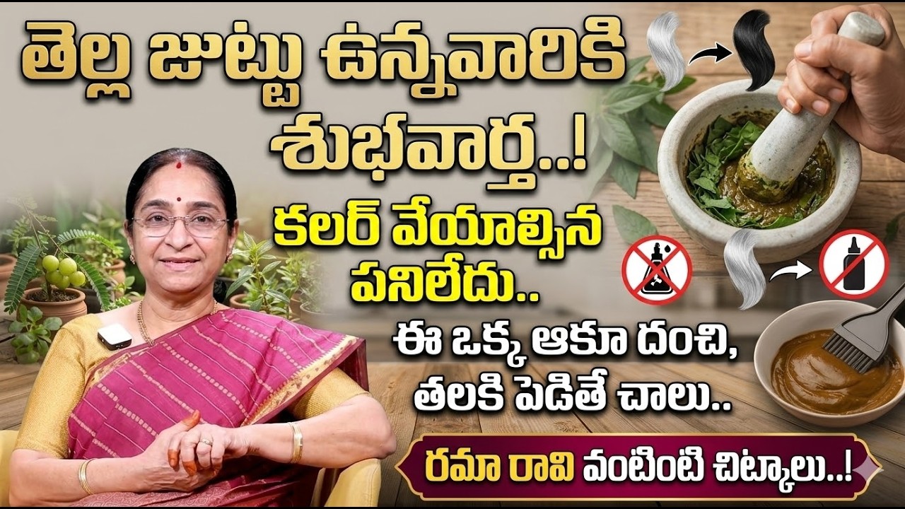 Ramaa Raavi About Gray Hair Home Remedies | Latest Gray Hair Home Remedies #greyhair #ramaaraavi