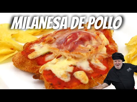 Milanesas de pollo a la napolitana