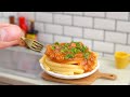 美味しくて本格なミニチュアスパゲッティのレシピ | Satisfying Miniature Cooking Spaghetti American Style Recipe | Chibisekai