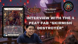 Interview with the 4 peat Fab “Skirmish Destroyer” Justin Cu