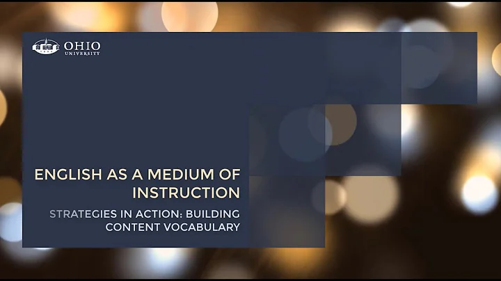 EMI Strategies in Action—Building Content Vocabulary