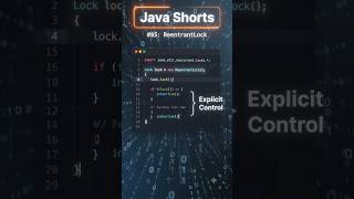 Learn ReentrantLock in Java in just 10 seconds! 🚀 #viralshorts #javaprogramming #reentrantLock Update