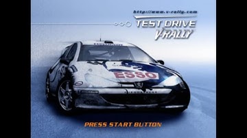Test Drive V-Rally - Sega Dreamcast - Intro & Title Screen