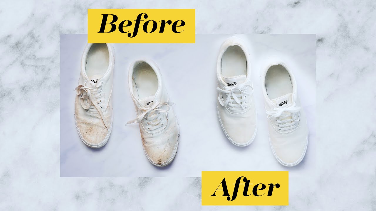 How to clean white trainers