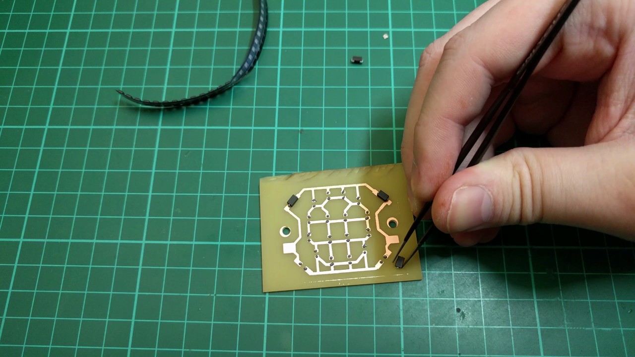 Soldering (using solder paste) up an LED fix for a fibre optic Xmas