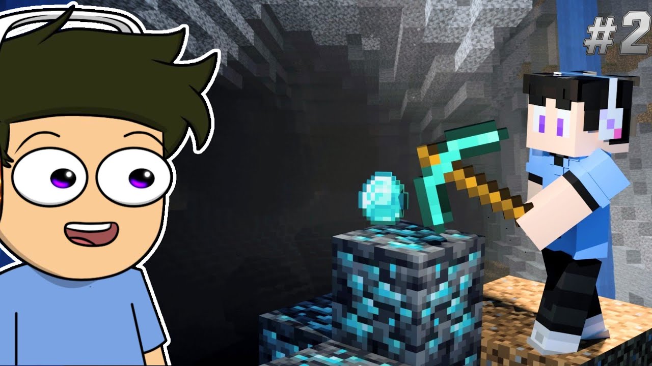 CAN I FIND DIAMONDS IN THIS CAVE? | MINECRAFT #2 - YouTube