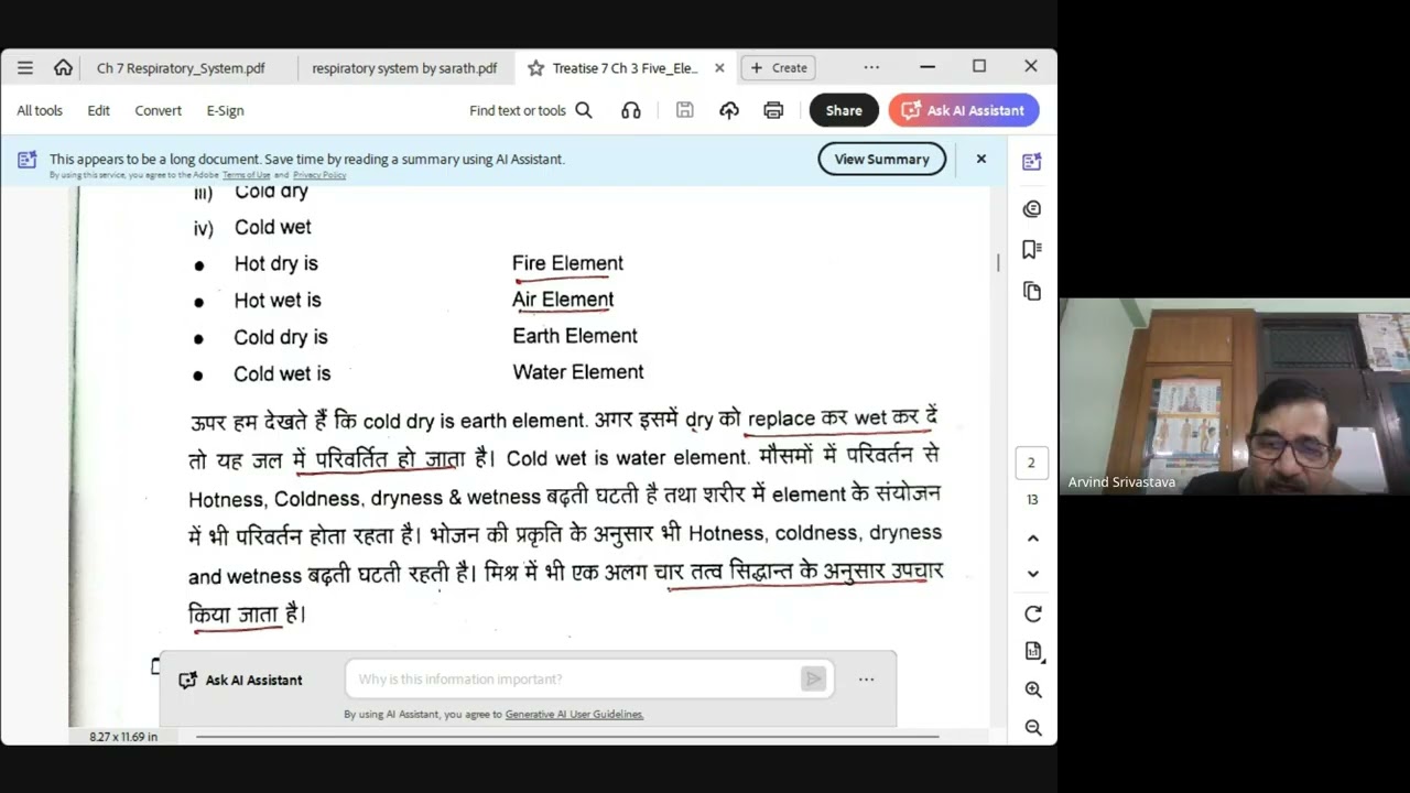 Discussion on the Theory of Five Element & its use (1) in therapy of Chinese Acupressure  Dt 15 1 26