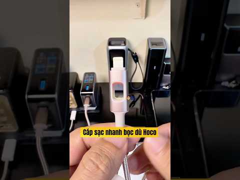 🎥 Cáp sạc nhanh bọc dù Hoco có Led #duynguyenaff #hoco #capsacnhanh #capsac — Video review, click xem trên YouTube