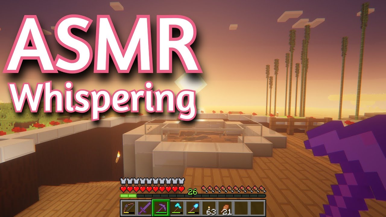 ASMR Gaming | MINECRAFT SURVIVAL (37) | Whispering + Keyboard/Mouse Sounds 💤