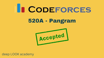 520A - Pangram ( Codeforces ) Solution ( Bangla ) | Cpp Language