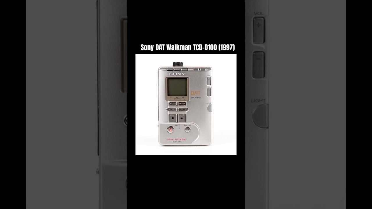 Sony DAT Walkman TCD-D100 (1997) - YouTube