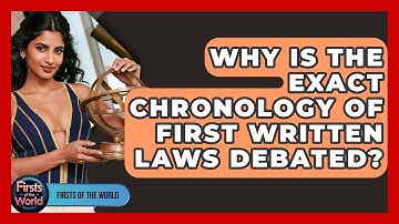 Why Is The Exact Chronology Of First Written Laws Debated? - Firsts of the World
